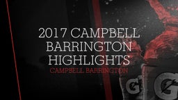 2017 Campbell Barrington Highlights
