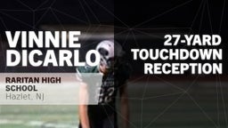 Vinnie Dicarlo's highlights 27-yard Touchdown Reception vs Red Bank Regional 