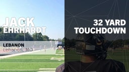 Jack Ehrhardt's highlights 32 yard Touchdown vs Waynesville 