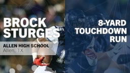 Brock Sturges's highlights 8-yard Touchdown Run vs Plano East 