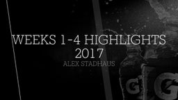 Weeks 1-4 Highlights 2017