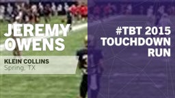 #TBT 2015:  Touchdown Run vs Klein 