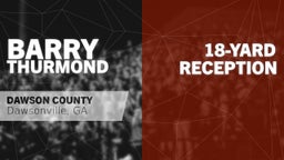 18-yard Reception vs White County 