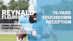 76-yard Touchdown Reception vs Coral Springs 