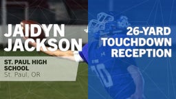 26-yard Touchdown Reception vs Waldport 