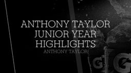 Anthony Taylor Junior Year Highlights