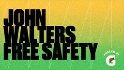 John Walters Free Safety 
