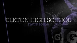 Davon Bomar's highlights Elkton High School