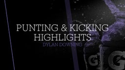 Punting & Kicking Highlights