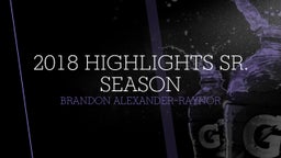 2018 Highlights Sr. Season