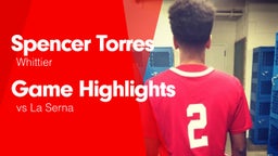 Game Highlights vs La Serna 