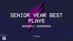 Senior Year Best Plays