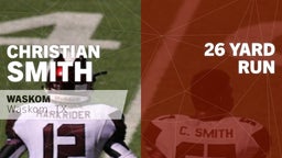 Christian Smith's highlights 26 yard Run vs Jefferson 