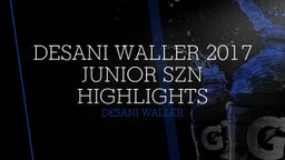 Desani Waller 2017 junior SZN highlights