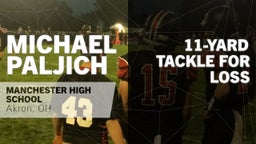 11-yard Tackle for Loss vs Cuyahoga Valley Christian Academy 