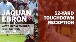 Jaquan Ebron's highlights 52-yard Touchdown Reception vs Berry Tech 