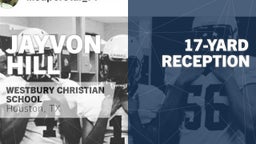 Jayvon Hill's highlights 17-yard Reception vs Second Baptist 