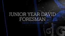Junior Year David Foresman