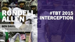 #TBT 2015:  Interception vs Lawrence Central 