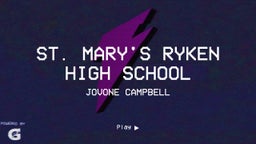 Jovone Campbell's highlights St. Mary's Ryken High School