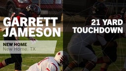 Garrett Jameson's highlights 21 yard Touchdown vs Tioga 