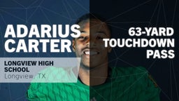 Adarius Carter's highlights 63-yard Touchdown Pass vs Rockwall-Heath 
