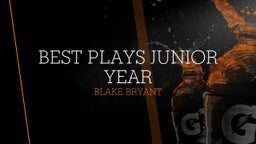 Best Plays Junior Year