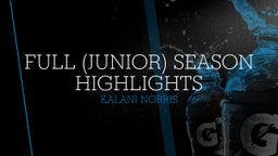Full (Junior) Season Highlights