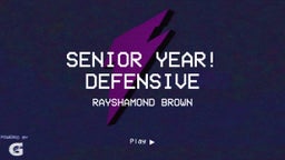 Senior year! Defensive 