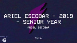 Ariel Escobar - 2019 - Senior Year
