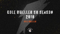 Cole Mueller SR Season 2018