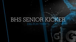 BHS Senior Kicker