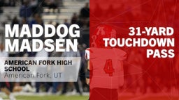 31-yard Touchdown Pass vs Copper Hills HS