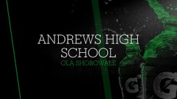 Ola Shobowale's highlights Andrews High School