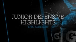 Junior Defensive Highlights