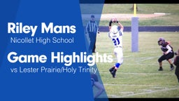 Game Highlights vs Lester Prairie/Holy Trinity 
