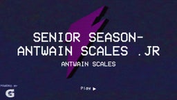 SENIOR SEASON- ANTWAIN SCALES .JR 
