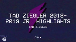 Tad Ziegler 2018-2019 Jr. Highlights