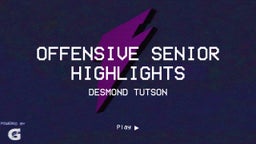 Offensive Senior Highlights  