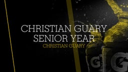 Christian Guary Senior year 