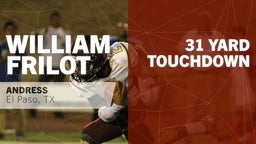 William Frilot's highlights 31 yard Touchdown vs Hanks 
