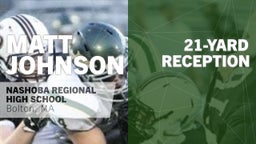 21-yard Reception vs Wachusett Regional 