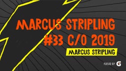 Marcus Stripling #33 C/o 2019 Senior 