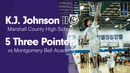 5 Three Pointers vs Montgomery Bell Academy