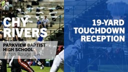 19-yard Touchdown Reception vs Slaughter Community Charter School