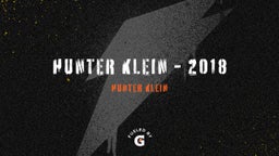 Hunter Klein - 2018