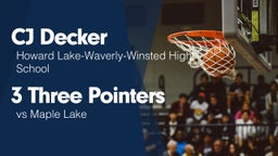 3 Three Pointers vs Maple Lake 