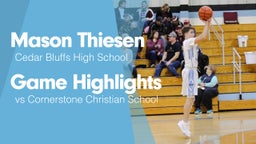 Game Highlights vs Cornerstone Christian School