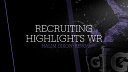 Recruiting Highlights WR