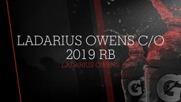 LaDarius Owens c/o 2019 RB